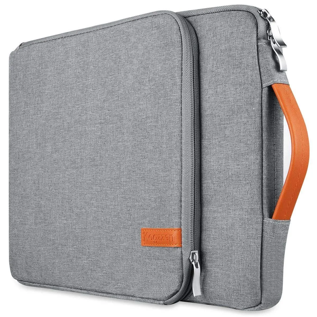 16 15.6 15.4 15 Inch Laptop Sleeve Compatible with MacBook Pro 16/15/ Surface Laptop 15/ Surface Book 2 15, Shockproof Protective Case Carrying Bag, Chromebook Dell HP Lenovo Asus - Gray