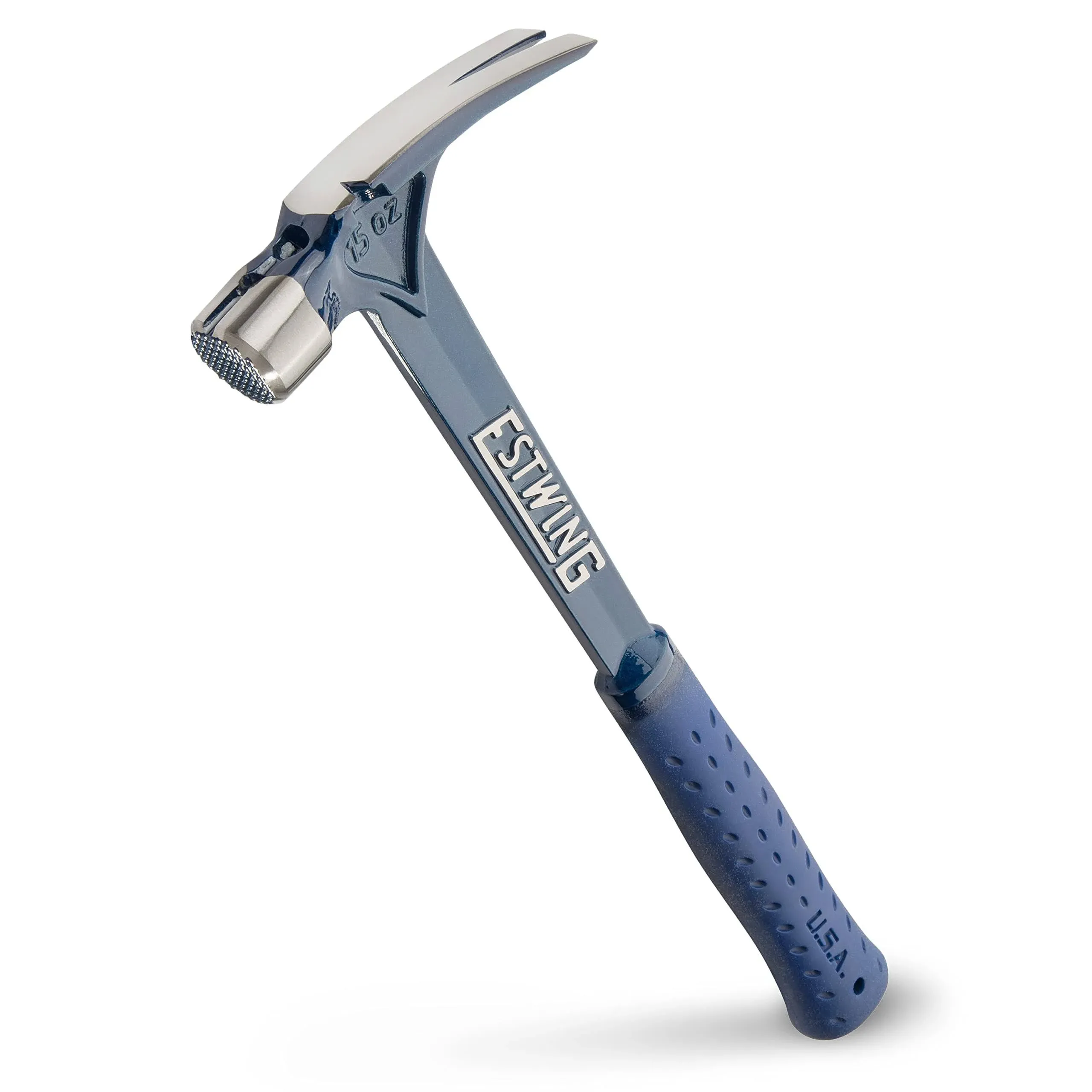 Estwing E6-15SM 15 Oz Blue Vinyl Gripped Ultra Framing Hammer With Milled Face