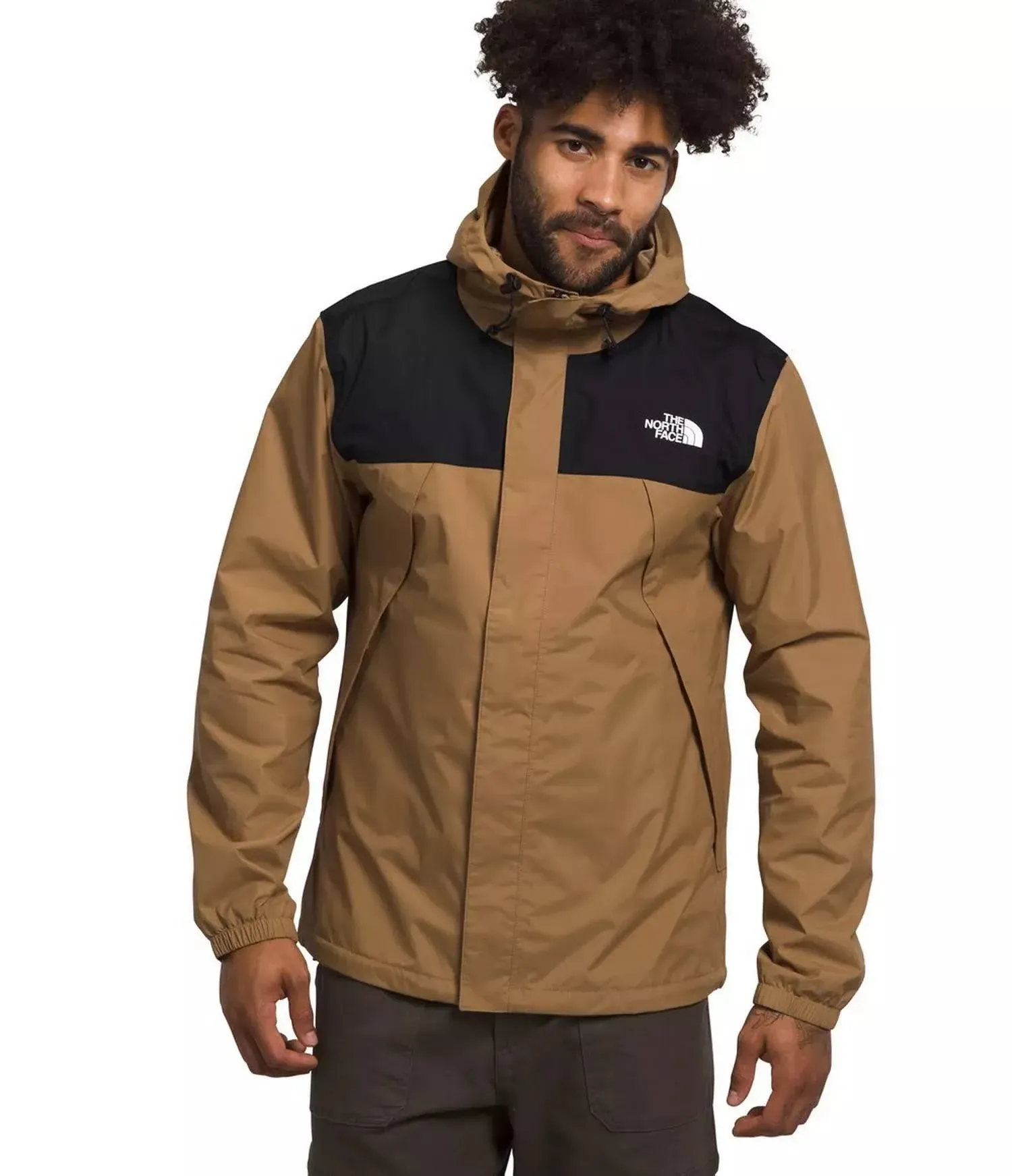 The North Face Antora Jacket - Men's Utility Brown/TNF Black, XXL