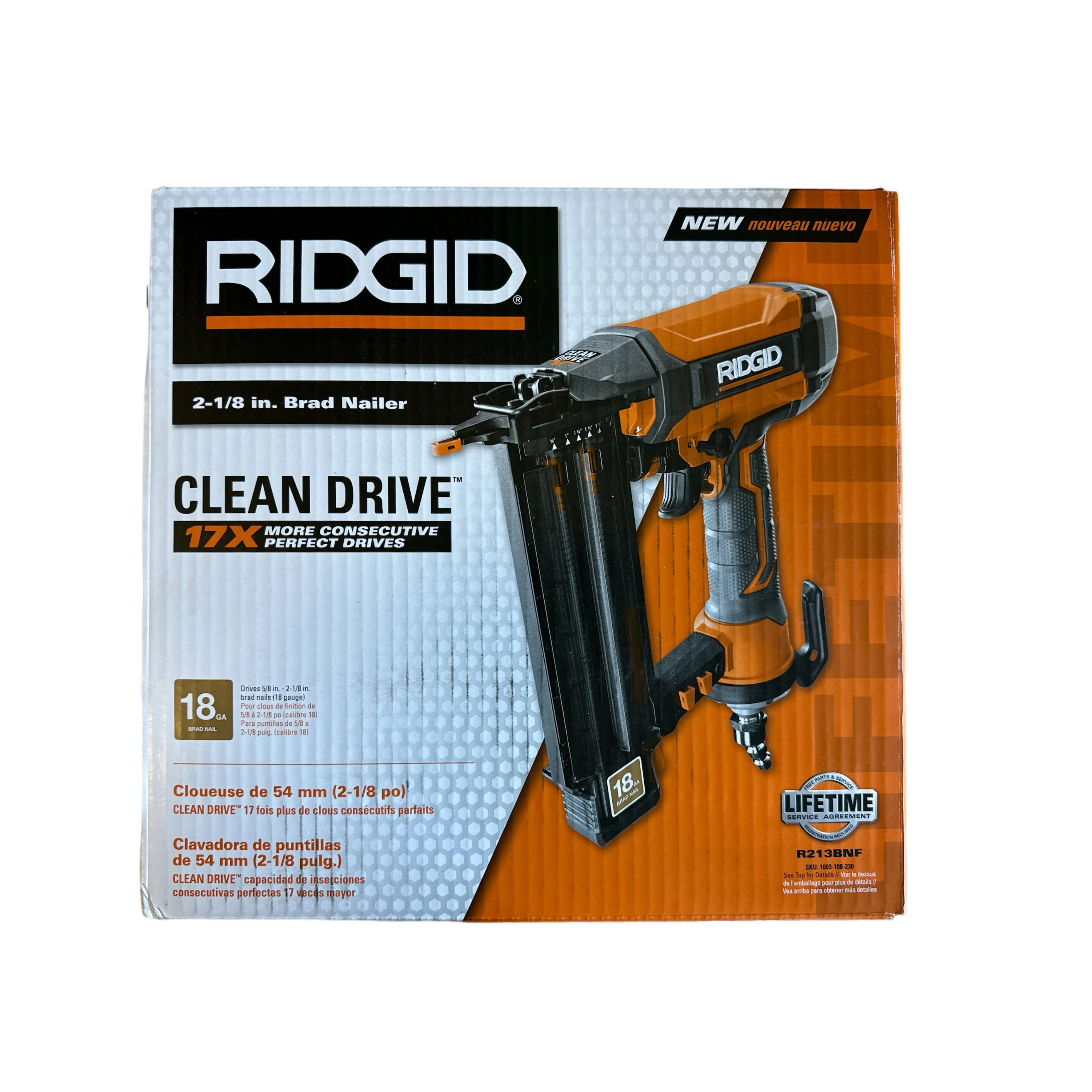 Ridgid 18-Gauge 2-1/8 in. Brad Nailer