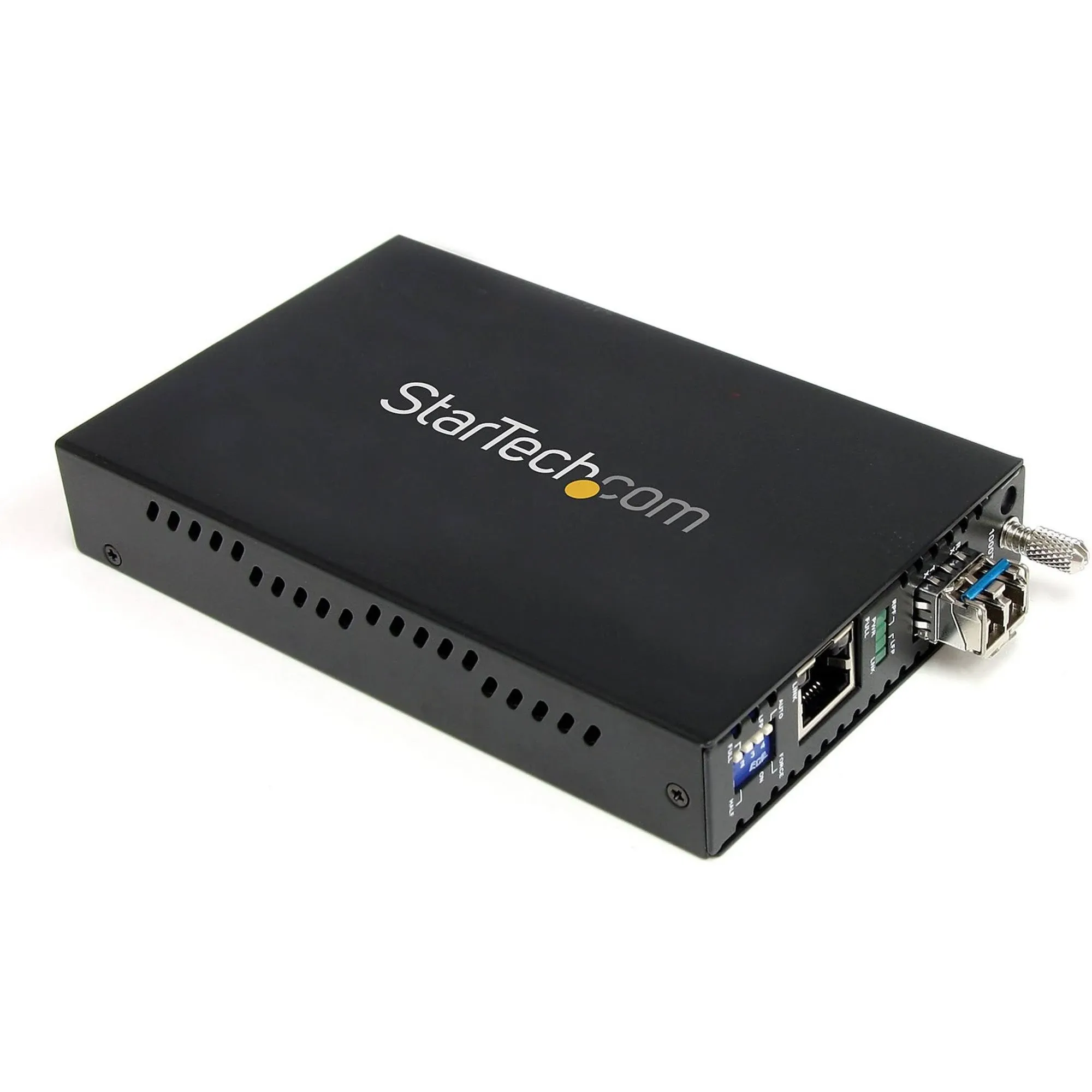 StarTech.com 1000 Mbps Gigabit Single Mode Fiber Media Converter LC 40 km - 1000Base-T, 1000Base-SX/LX - Desktop, Rack-mountable (ET1000S40LC2)