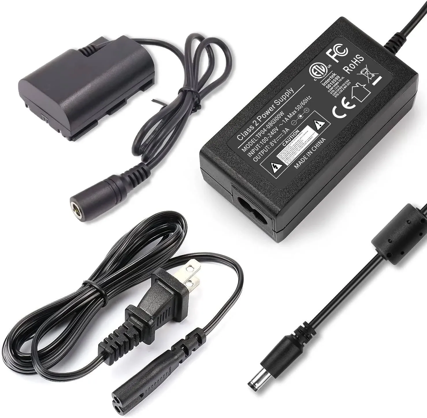 F1TP ACK-E6 AC Power Supply Adapter DR-E6 DC Coupker Kit LP-E6N Dummy Battery for Canon EOS 90D 80D 70D 60D 6D 7D R R5 R5-C R6 R7, 5D Mark II III IV, 6D Mark II, 7D Mark II 5DS 5DSR Camera.