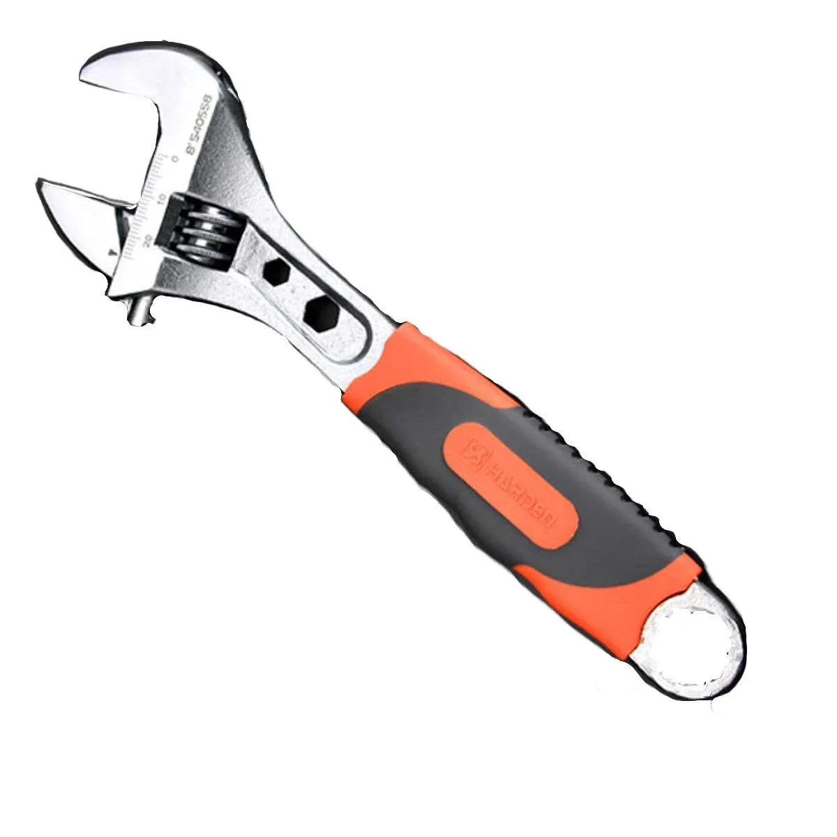 Pro 8&#034; Adjustable Wrench - Carbon Steel Adjusting Design - Crescent Pro Grip for