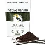 Vanilla Bean Powder - 4 oz - Premium 100% Pure Ground Tahitian Vanilla Bean Powder - For Cooking, Baking, Coffee, Smoothies & Desserts - No Fillers or Additives, Raw & Unsweetened - Native Vanilla