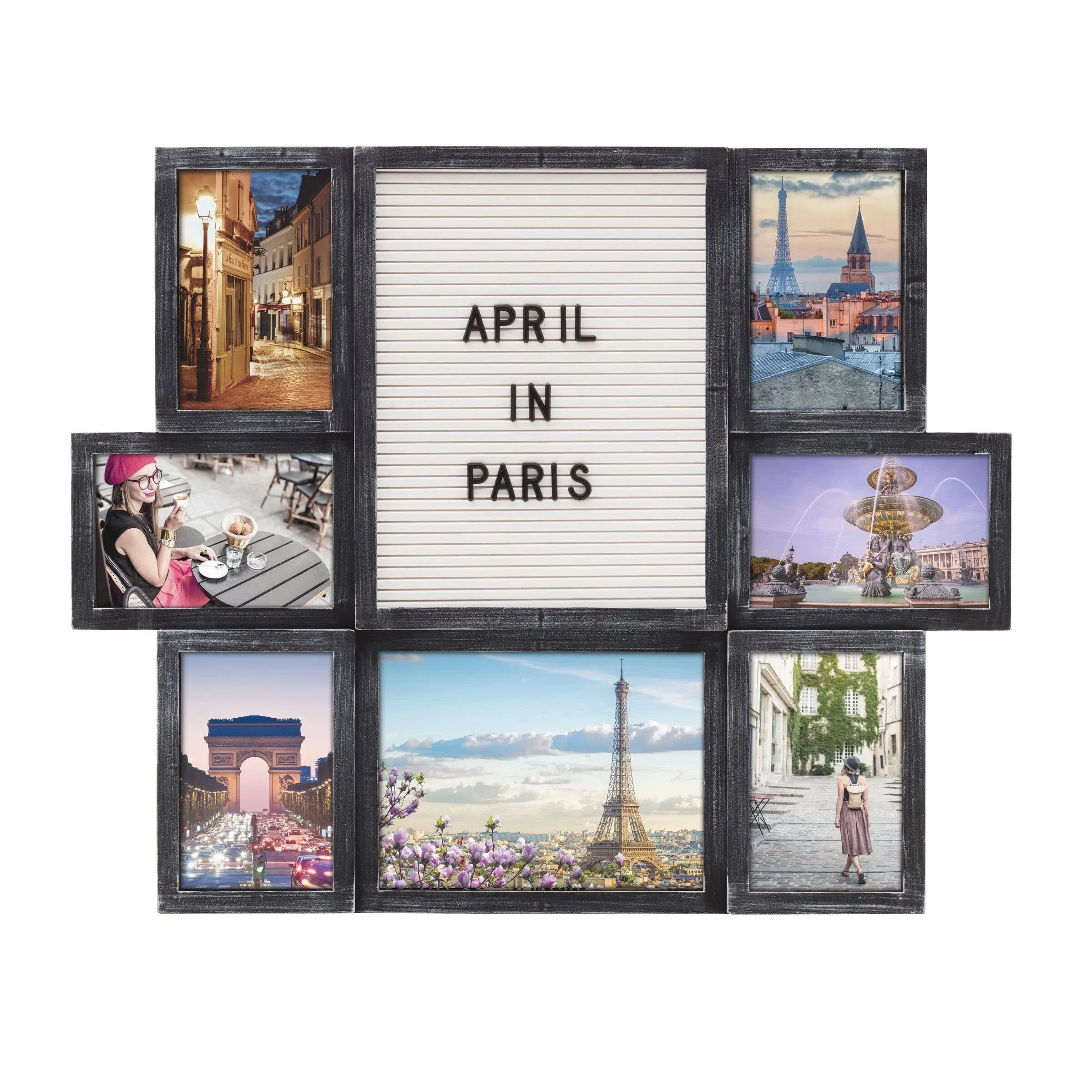 Melannco Customizable Letterboard Photo Collage