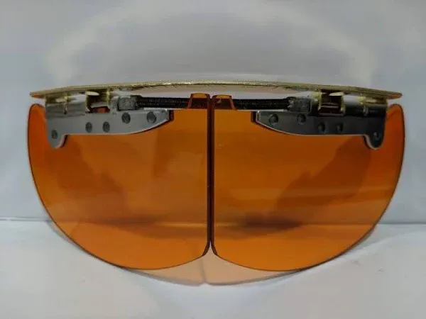 Bourke Flip Down Eyeshields HD Amber at MechanicSurplus.com