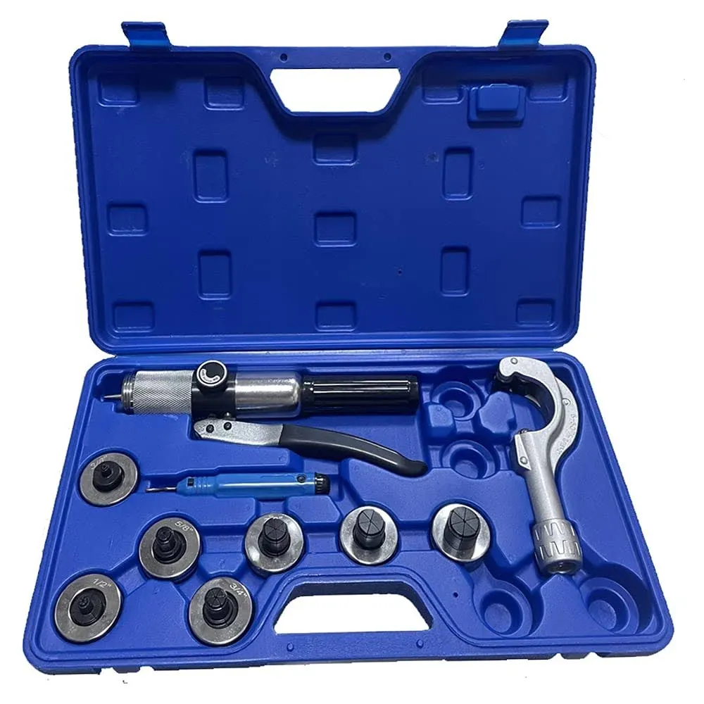 VOTOER Hydraulic Tube Expander Tool 7 Lever HVAC Swaging Kit 3/8 to 1-1/8Inch Co