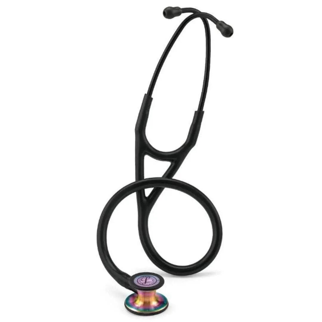 6165 Littmann Cardiology IV - Black w/ Rainbow Finish