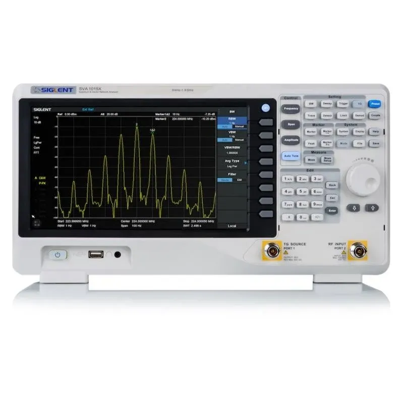 Spectrum Vector Analyzer SIGLENT SVA1015X 9 kHz up to 1.5 GHz with TG Option