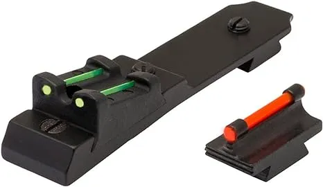 TruGlo Replacement 3-Dot Red Front & Green Rear Adjustable Lever Action Fiber-Optic Sight Set