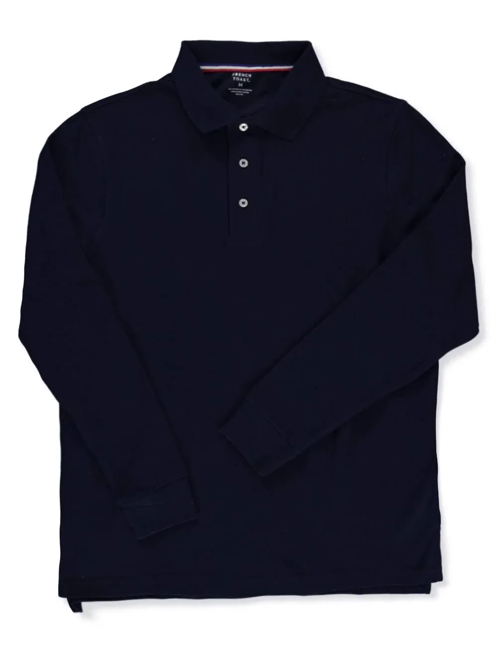 French Toast Long-Sleeve Pique Polo Kid's Clothing Navy : Small