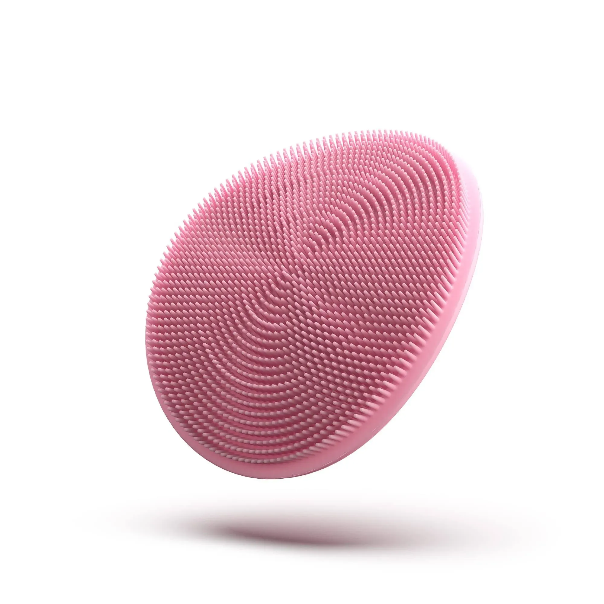 Boie USA Loop Body Scrubber - Soft Silicone-Like Exfoliating Shower Scrubber, Body Cleansing Brush - Hang-to-Wall Loofah Replacement - Antimicrobial Body Exfoliator for All Skin Types - Pink