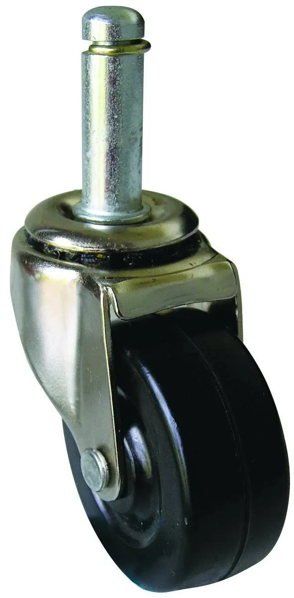 Soft Rubber Stem Caster, 2", Shepherd, 9193