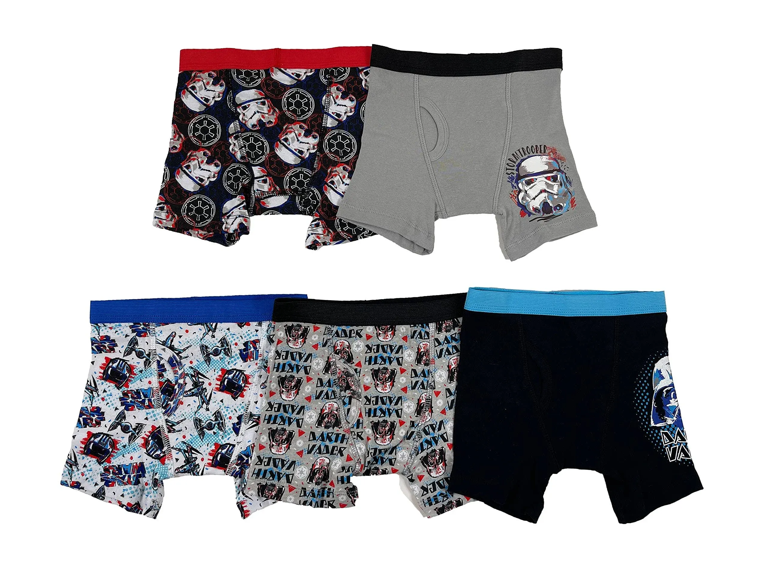 Star Wars Underwear Underpants Boys 5pk Boxer Briefs Select Sz 4 6 8 Disney NIP