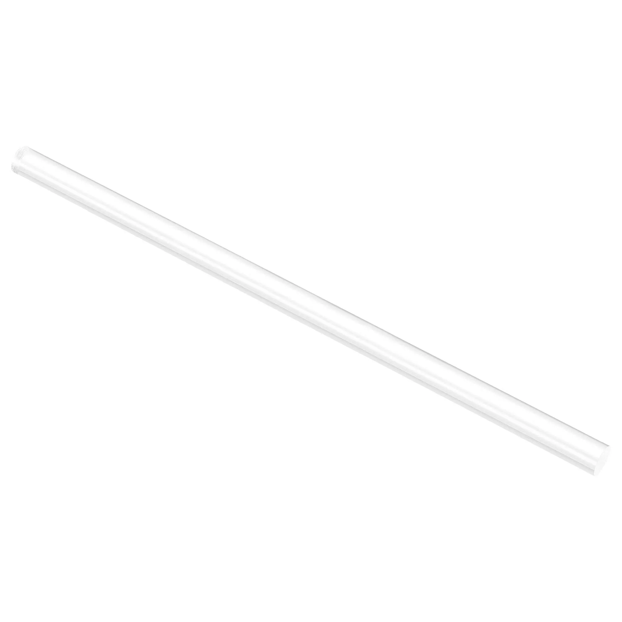 Unique Bargains Acrylic Round Rod, Clear,1/2' Diameter,12-1/4' Length, Solid Plastic PMMA Bar Stick