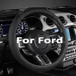 West Llama Car Steering Wheel Cover for Ford Escape,Explorer,Fusion,Focus,Bronco,Transit,Edge(Black- Standard Size) SFM03