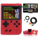 Jueapu Handheld Game Console, 500 Classic FC Games, Mini Handheld Game Console with 3.0-Inches Color Screen , 1020mAh Rechargeable Battery That Can