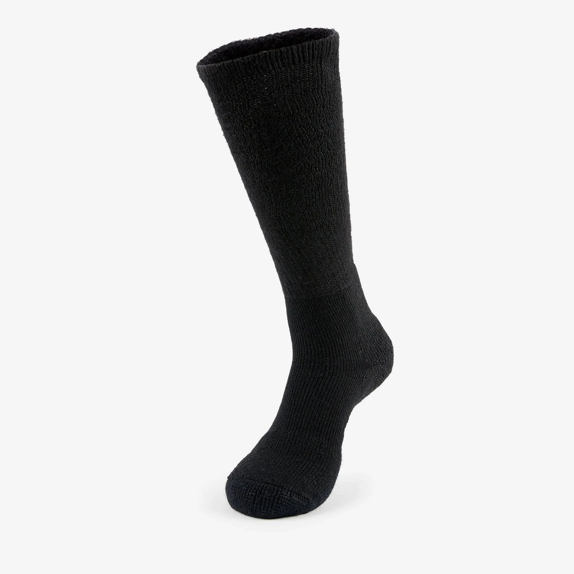 Thorlos Standard B Max Cushion Basketball Over The Calf Socks, Black, Large