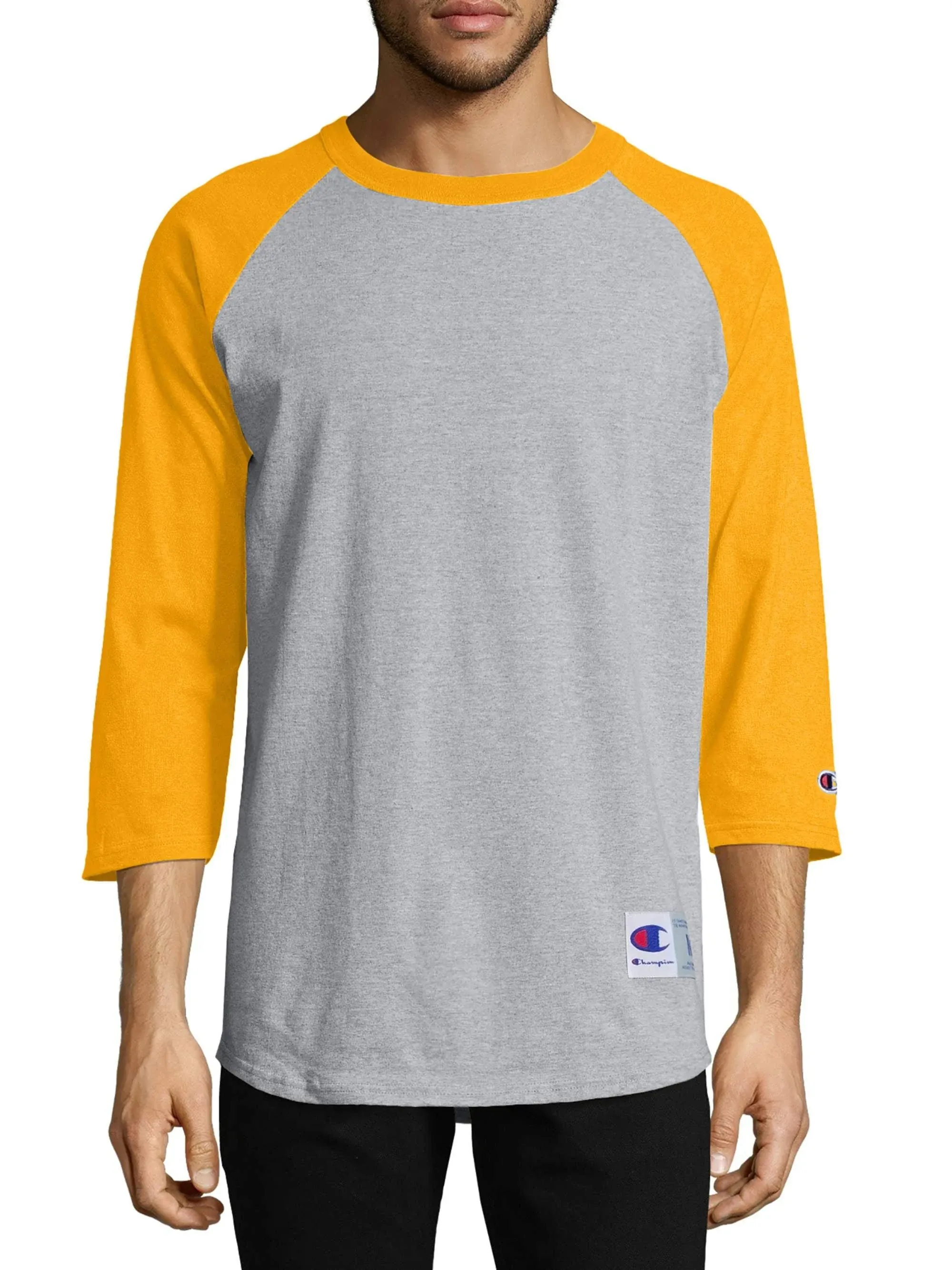 Champion Men's Raglan Baseball T-Shirt, Size: Small