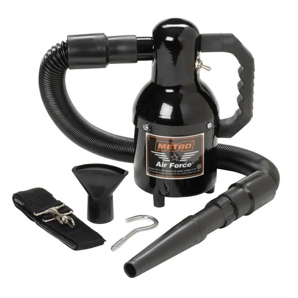 METROVAC Air Force Sidekick SK-1-IND, Handheld Car Blower for Detailing, Removes Dust and Debris from Clothes, Surfaces, or Components. 120V