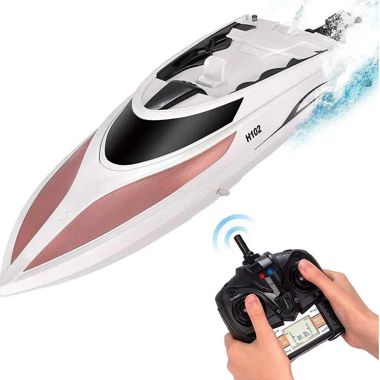 RC Boat - Remote Control Boat for Kids and Adults - 20 MPH Speed - Durable ...