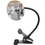 Ampper Clip On Security Mirror, Convex Cubicle Mirror for Personal Safety and Security Desk Rear View Monitors or Anywhere (3.35", Round)