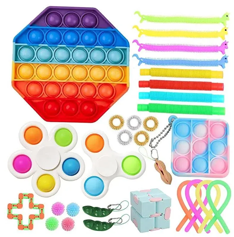 Sensory Fidget Toy Set for Kids Adults 30 Pack, Autism Special Needs Stress ...