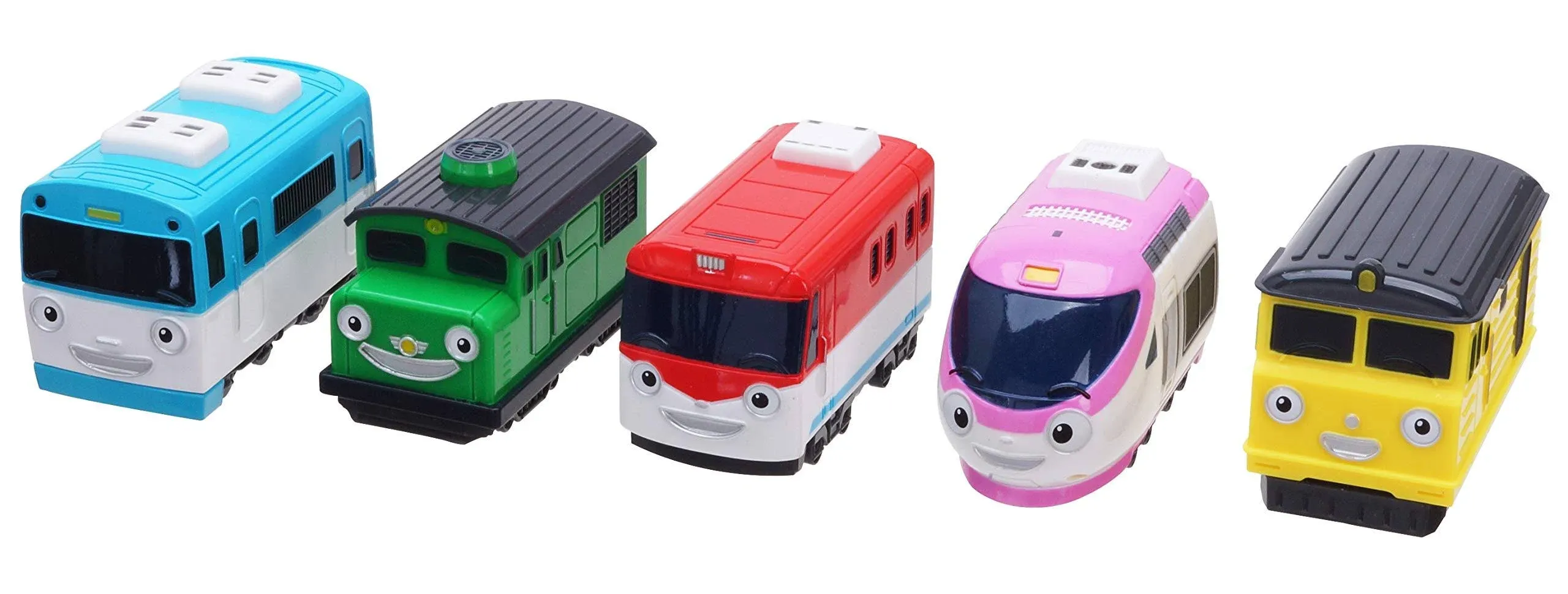 Titipo The Little Train Pull Back Titipo Train Friends 5pcs Trains Set Traceable