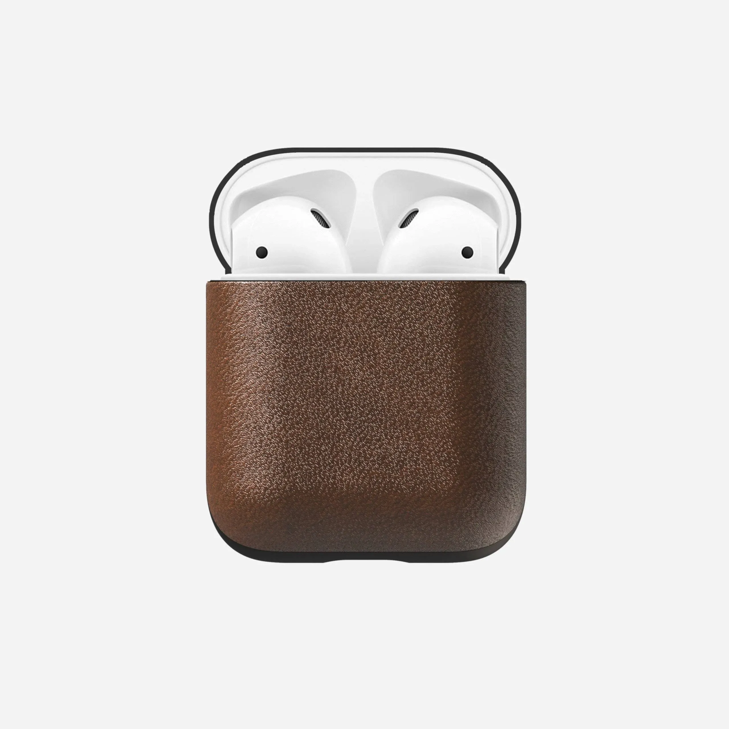 Nomad Apple Airpods Case - Dark Brown Leather NIB Monogrammed JM