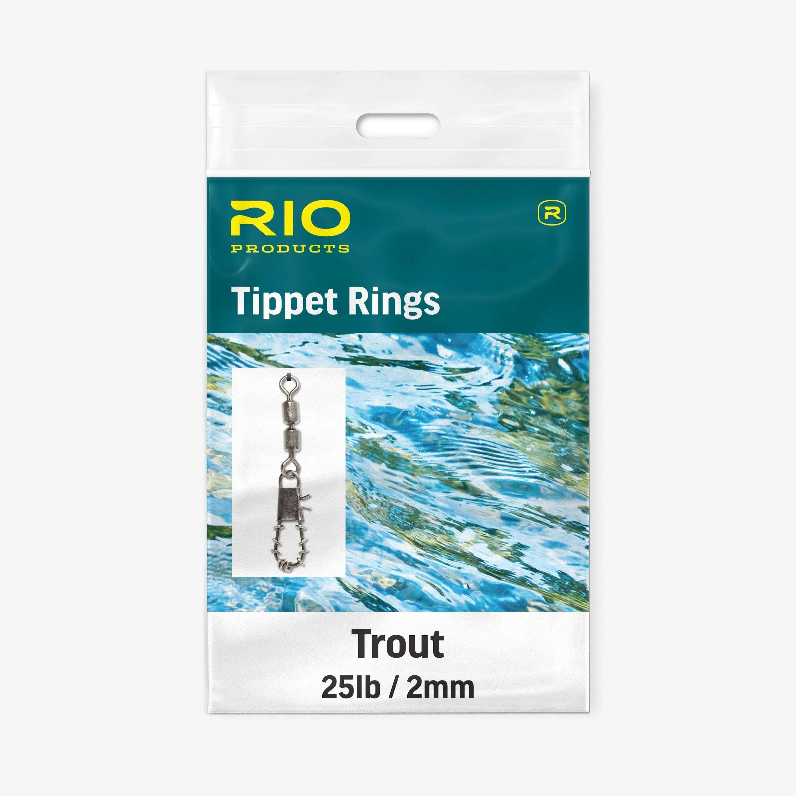 Rio Fly Fishing Head Tippet Ring Size Large Tackle, Steel (Pack of 1)