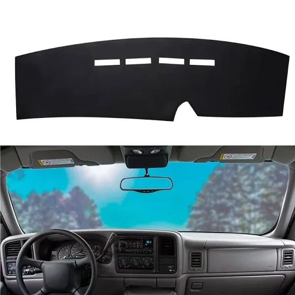 BERKSYDE Dashboard Dash Mat Cover Leather Pad Compatible for 97-00 Chevy GMC ...