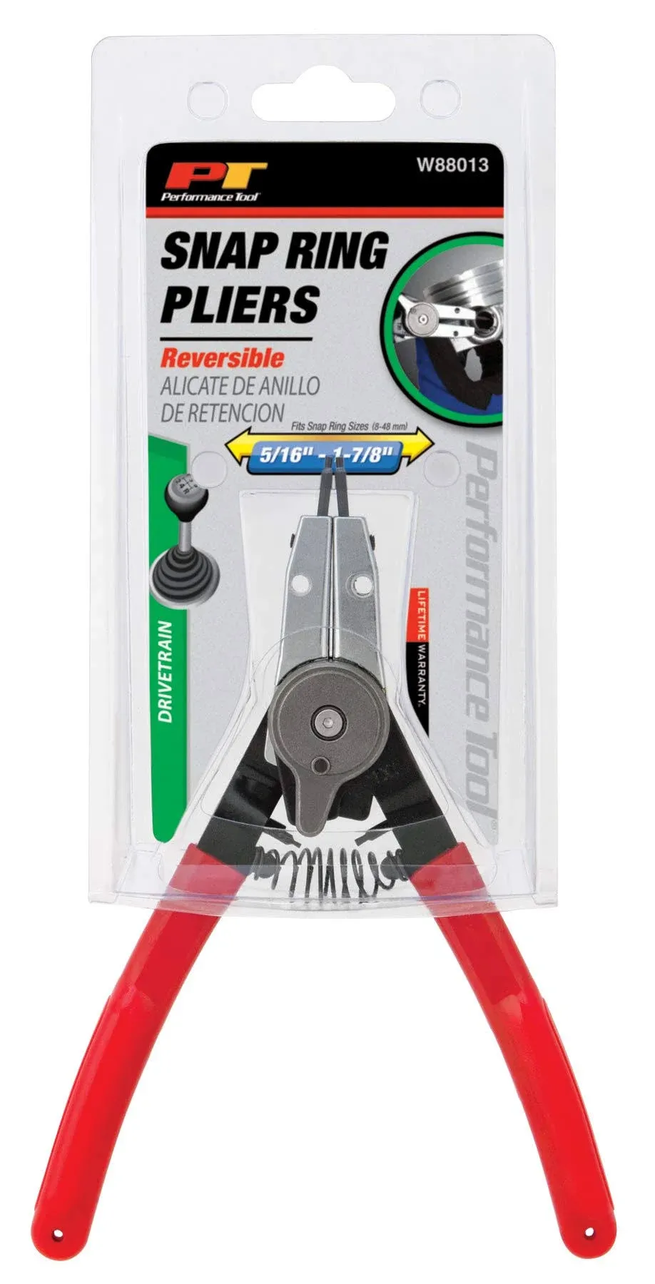 Performance Tool W88013 Reversible Snap Ring Pliers