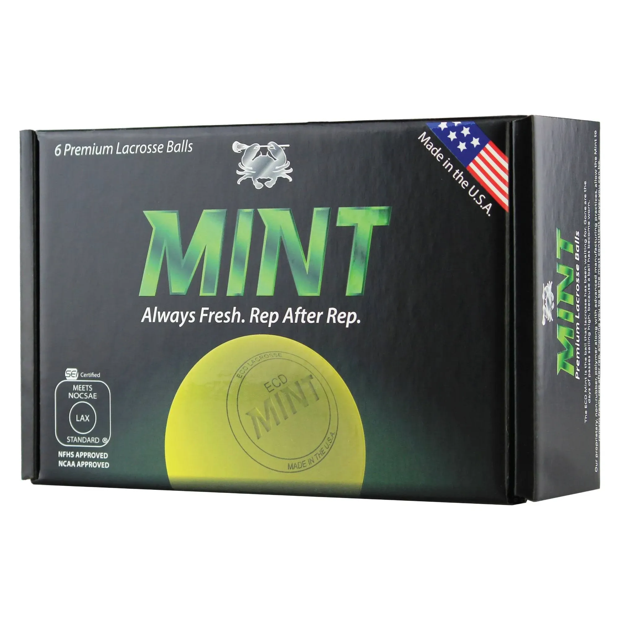 ECD Mint Lacrosse Ball 6-Pack