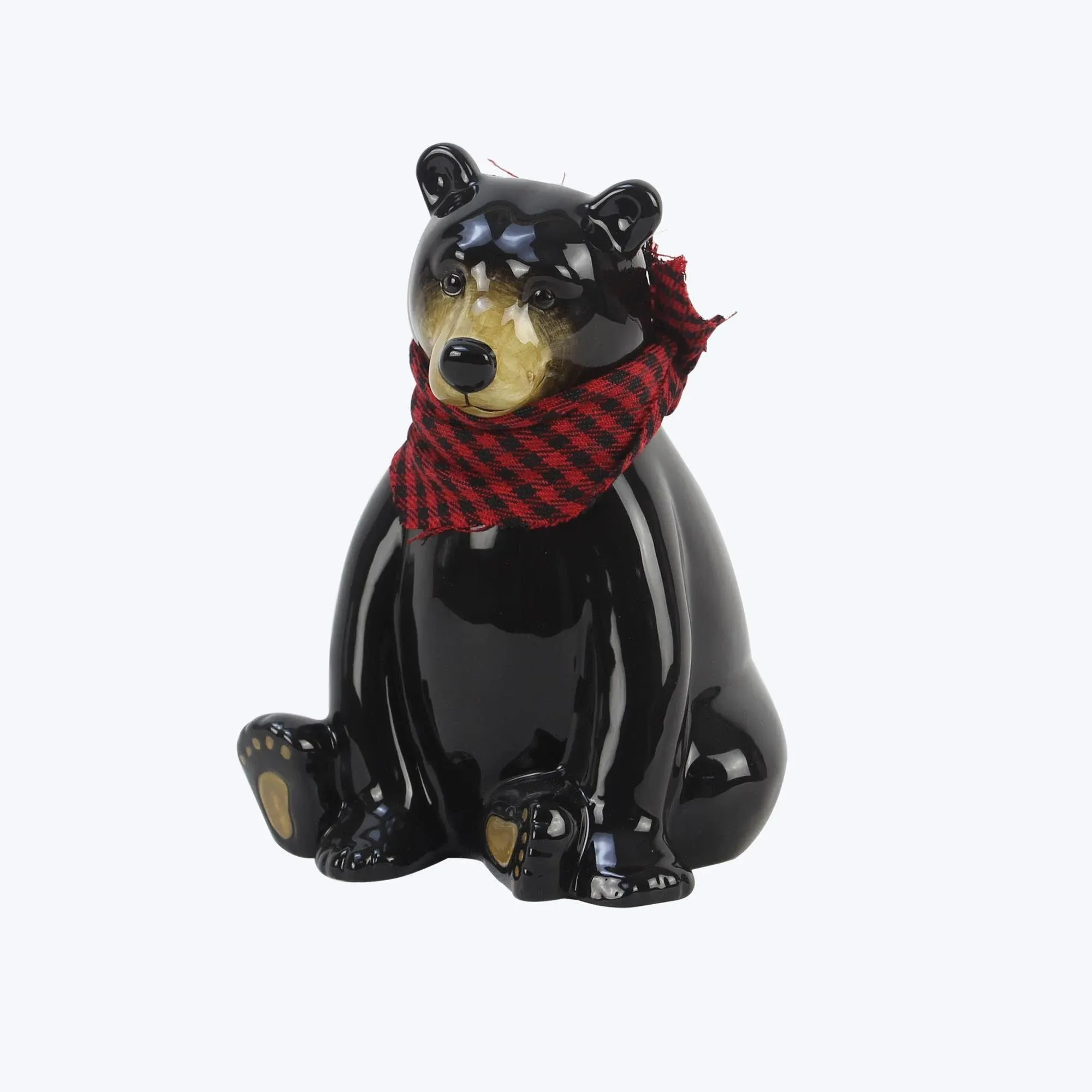 Young's Inc. Ceramic Coin Piggy Bank - Cute Home Decor - Perfect for Kids and Adults - Novelty Gifts for Friends and Family - Black Bear