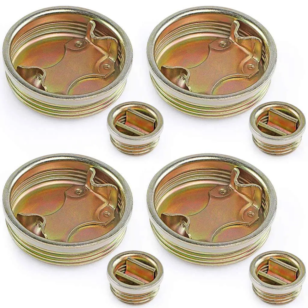 Sanbege Drum Bung Plug 2 and 34 Steel Bung Cap for 55 Gallon Barre