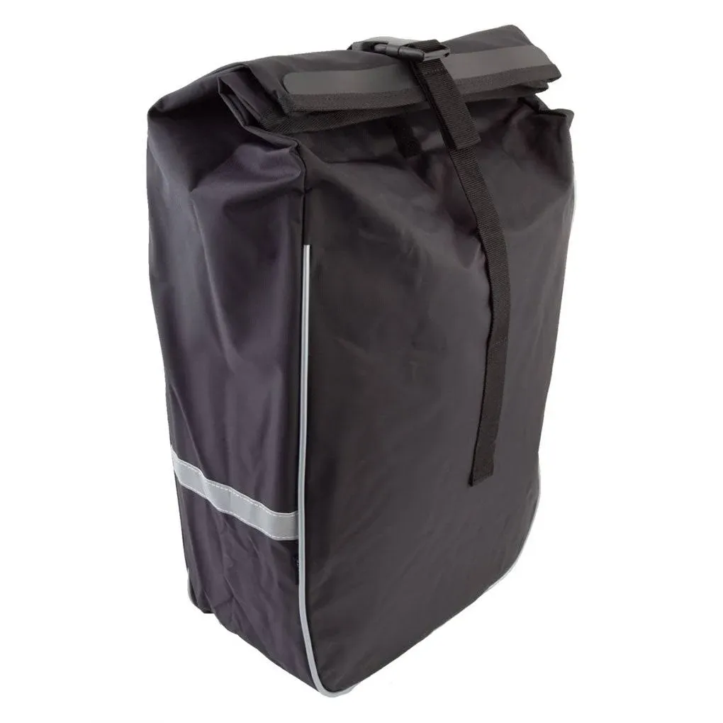 Sunlite Utili-T Waterproof Rear Pannier Black 12x15x6in Hook-On