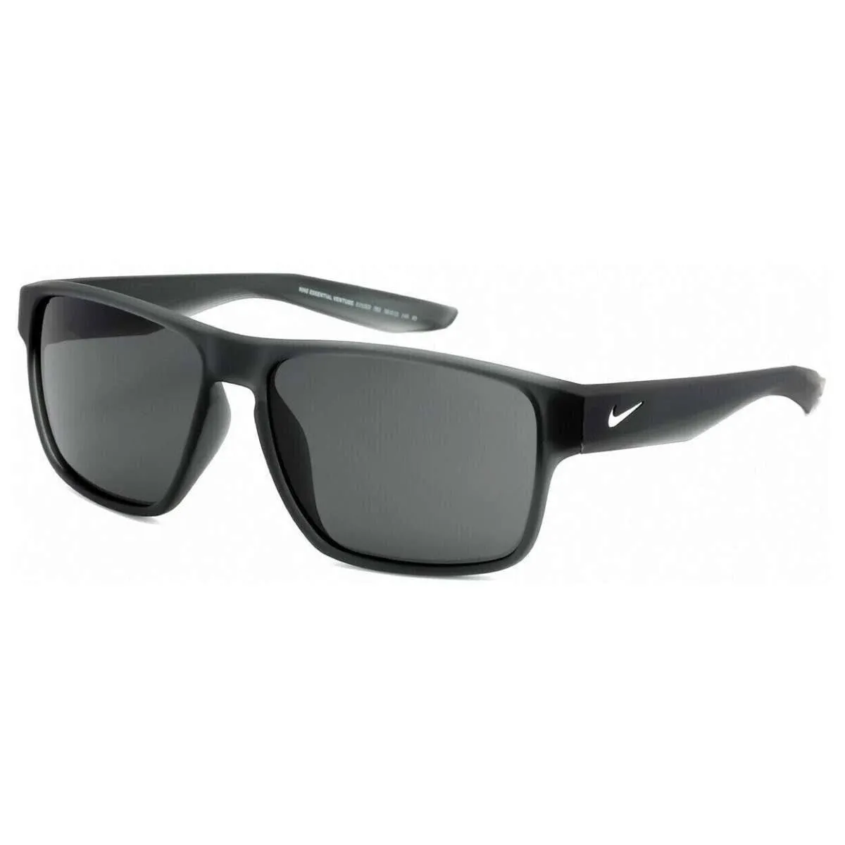 Nike Essential Venture Matte Black Square Sport Sunglasses - EV1002 002 - Italy