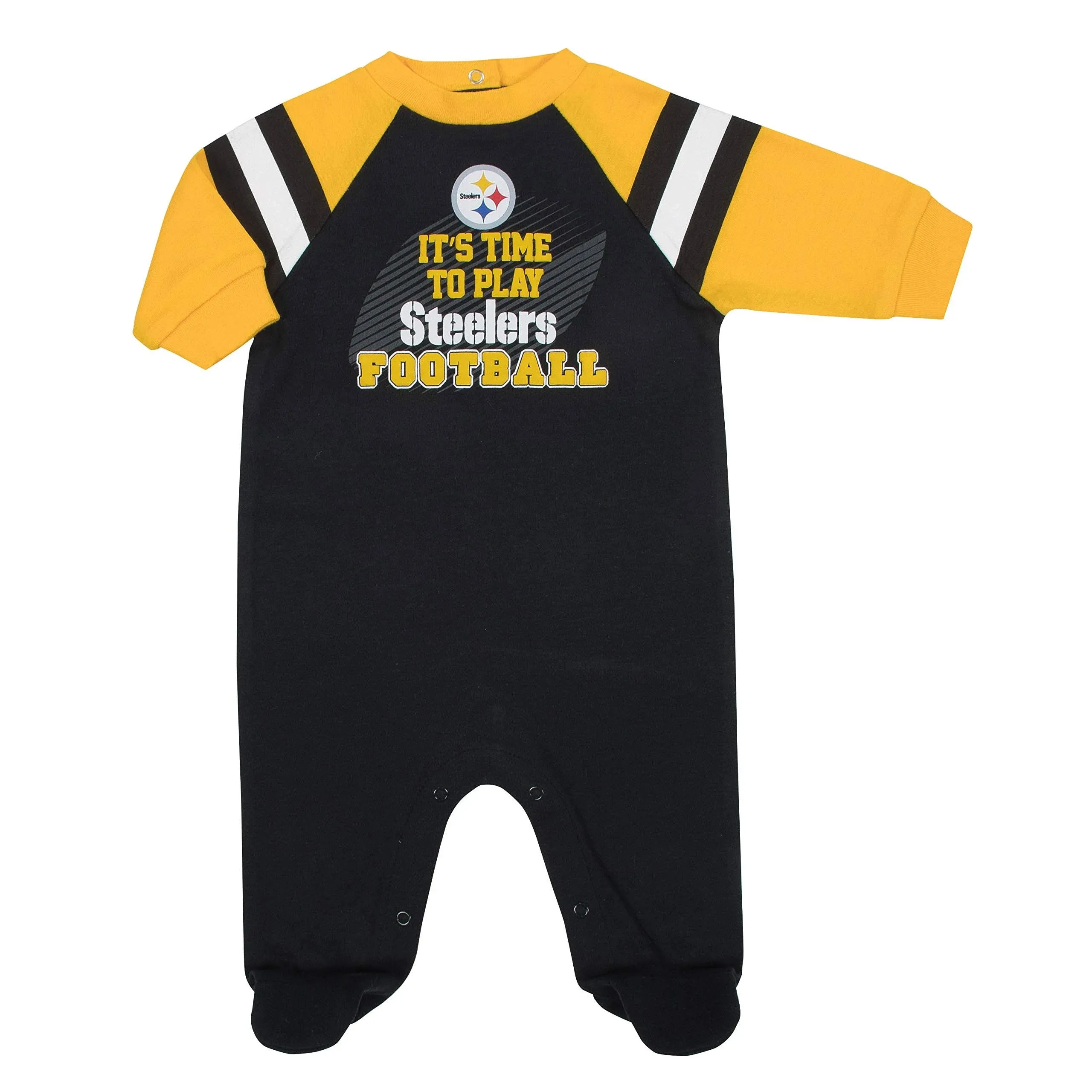 NFL Pittsburgh Steelers Sleep & Play Baby Onesie 6-9 Months