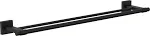 Franklin Brass MAX25FB Maxted 24" Double Bath Towel Bar Flat Black Finish