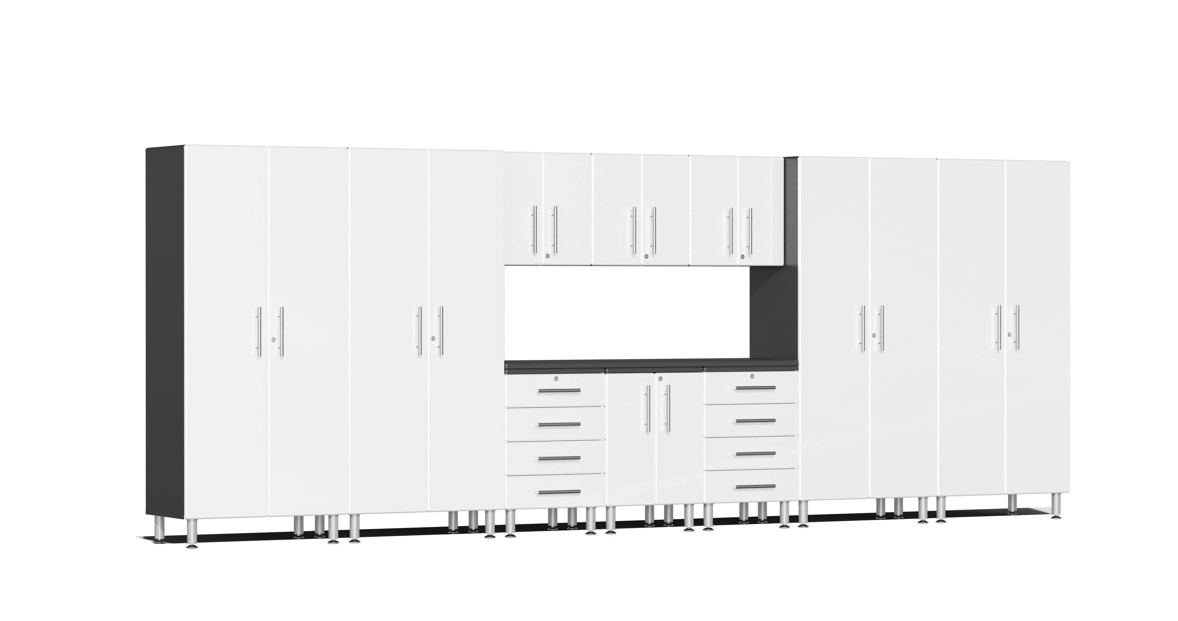 White Modular 11 Piece Kit with Workstation