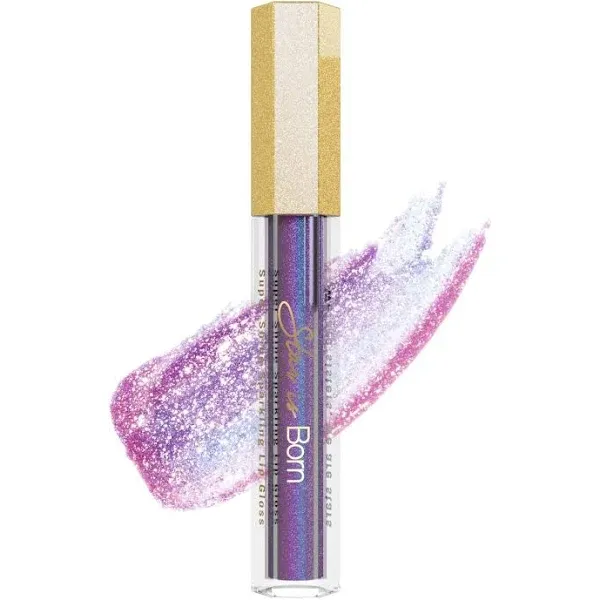 Sistar Star Is Born Holographic Lip Gloss Light Reflective Pearls Ultra Sparkle Non-Sticky Shine 1.5 mL / 0.05 fl. oz. (Beyond Galaxy)