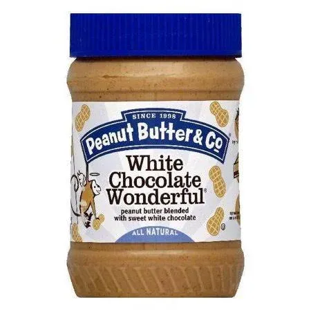 Peanut Butter &amp; Co. White Chocolatey Wonderful Peanut Butter, Non-GMO Project...