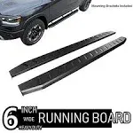 ONINE 6 Inch Black Running Boards Custom Fit 2019-2024 Chevy Silverado/Gmc Si...