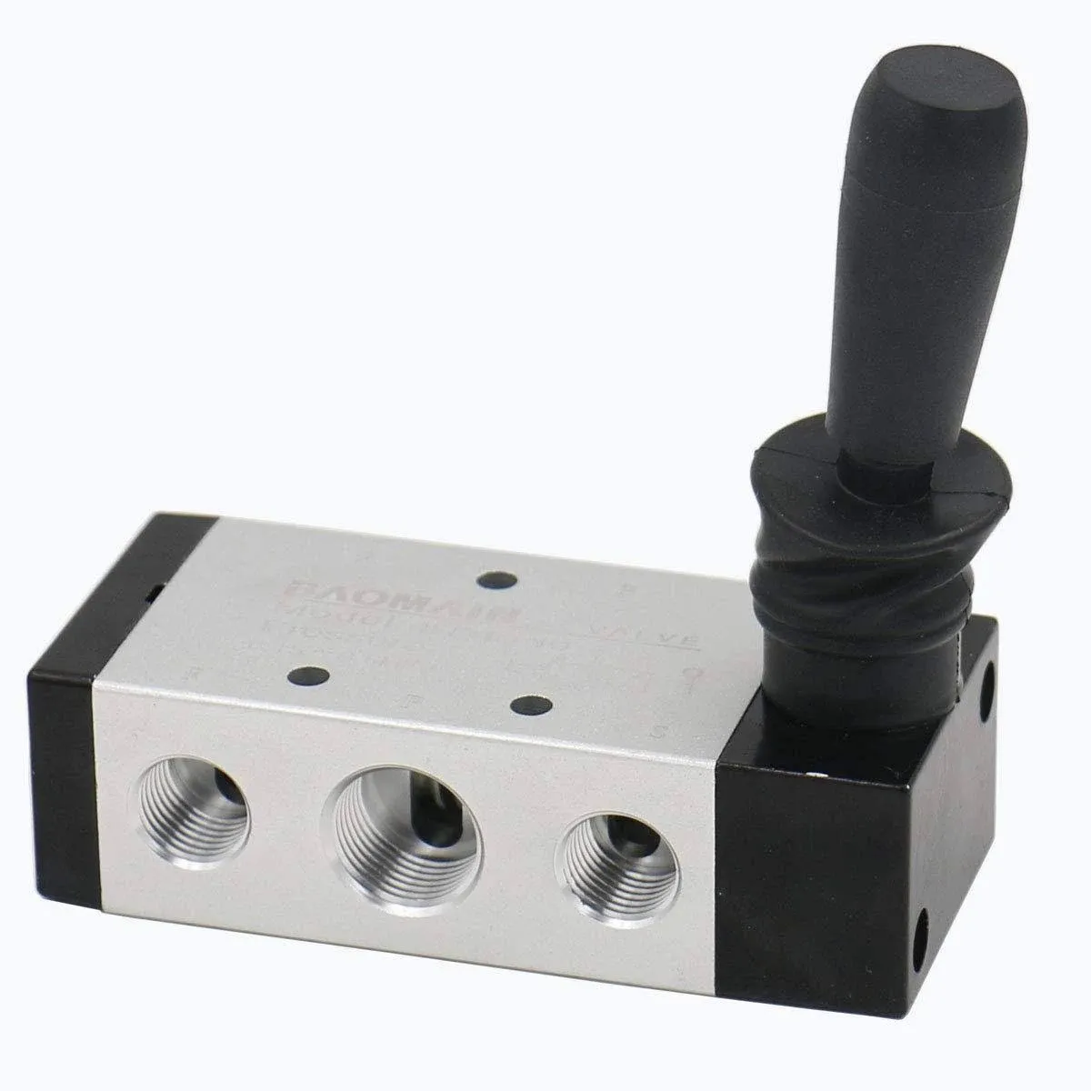 Baomain Manual Hand Lever Control Valve 4H310-10 G3/8" Air Inlet 5 Way 2 Position Pneumatic Solenoid Valve