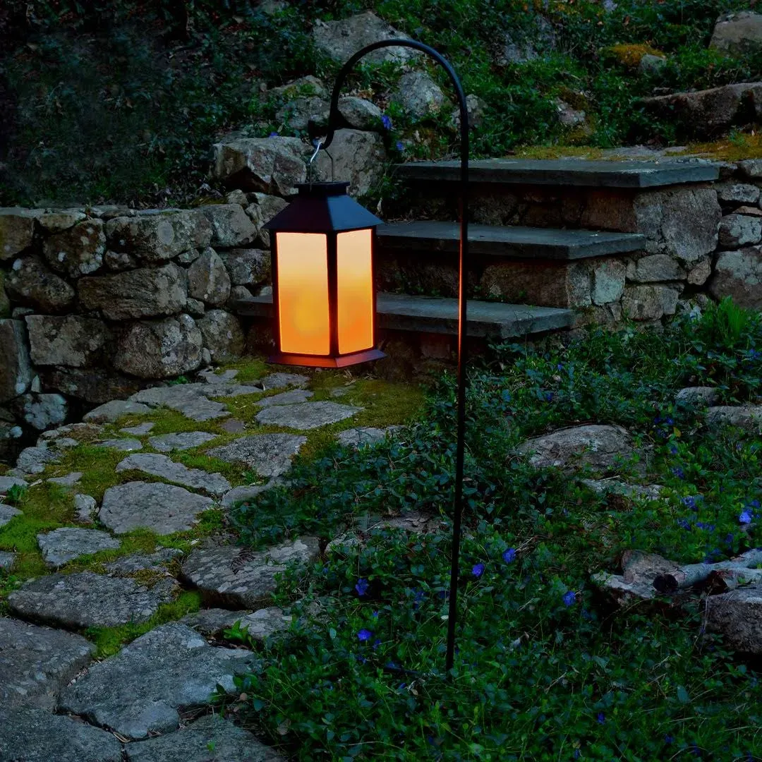 LumaBase Solar Powered Flame Effect Lantern