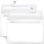 A9 Blank Invitation Envelopes with Peel&amp;Seal Closure, 5-3/4 x 8-3/4 Inches,White