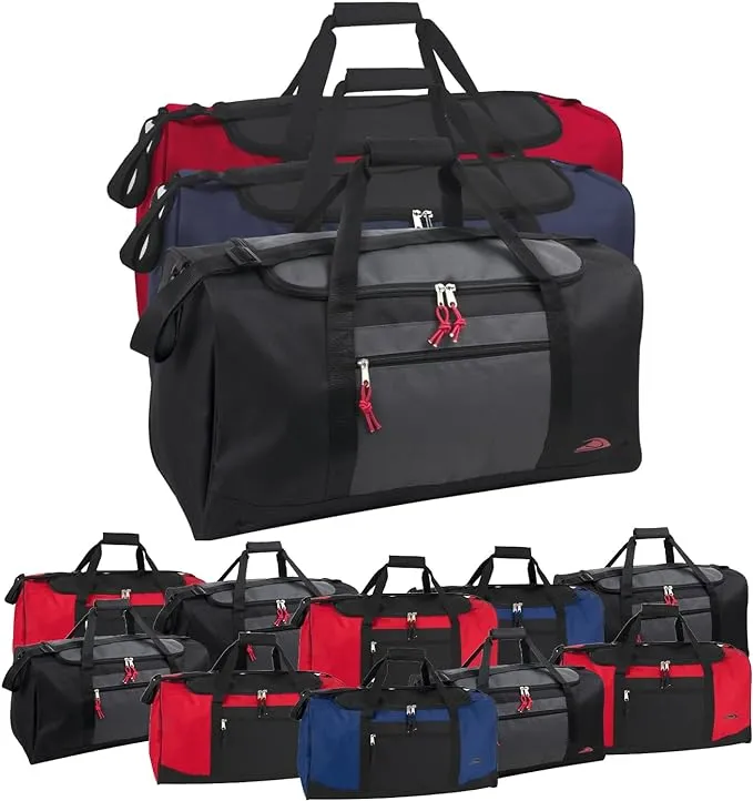 Trailmaker 24 Pack 55 Liter, 24 inch Wholesale Duffle Gym Bags in Bulk for Men ...