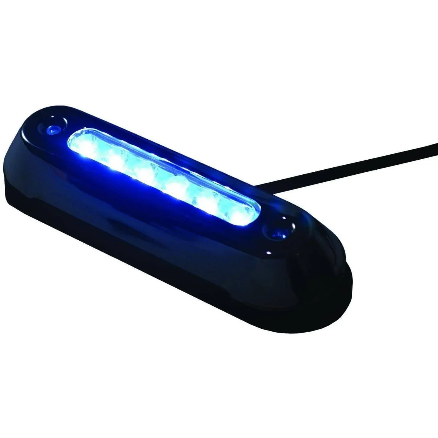 T-H Marine Stainless Steel Oval LED Underwater Light Blue