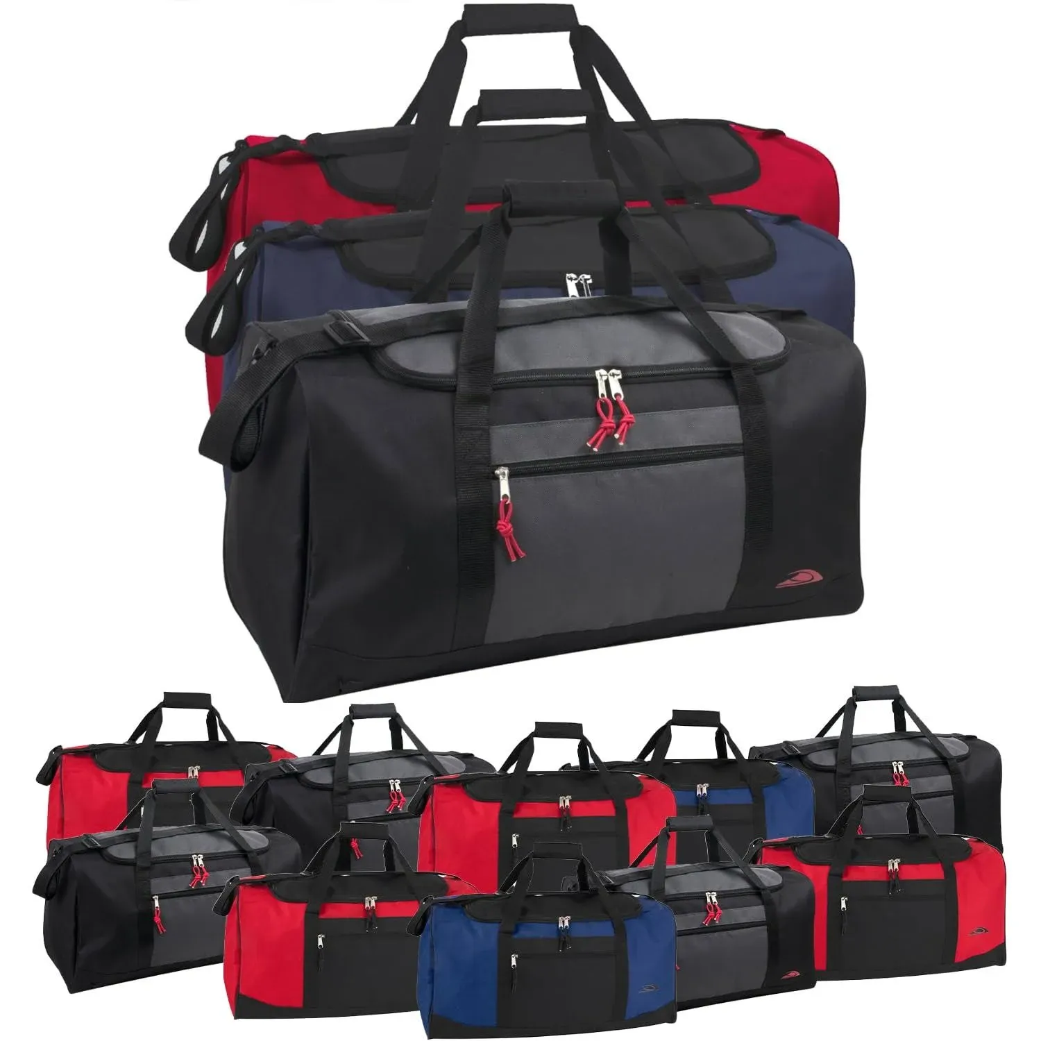 Trailmaker 24 Pack 55 Liter, 24 inch Wholesale Duffle Gym Bags in Bulk for Men ...