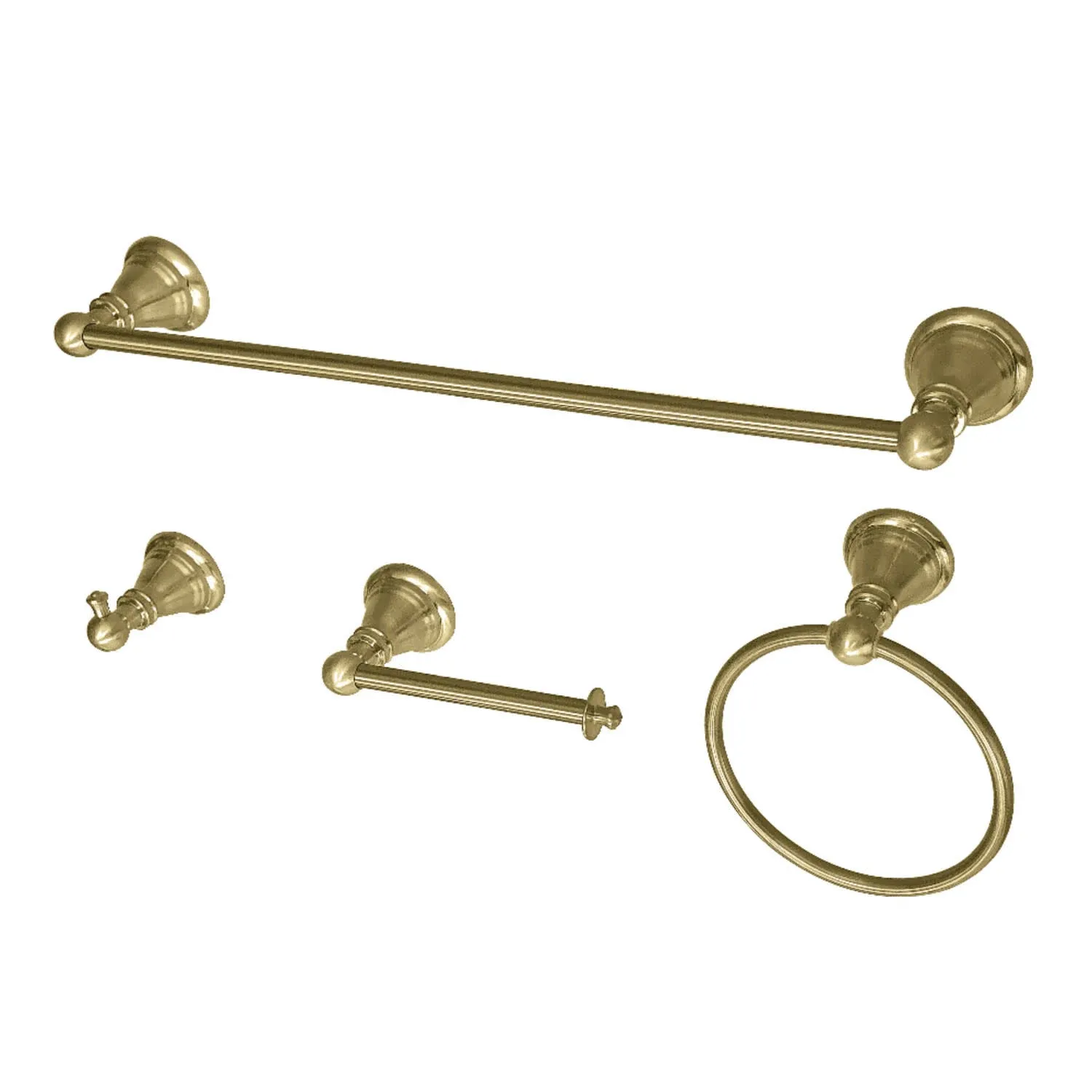 Kingston Brass BAHK192478NB American Classic 4-Piece Bathroom Accessory Set, Naples Bronze